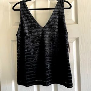 NWT Chelsea28 Black Tank Top, Size M
